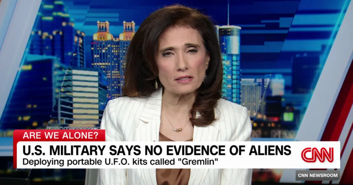 Pentagon is developing portable UFO detectors - CNN Video — The Pentagon says it has not found any evidence of aliens, but it is developing a UFO detection kit. CNN'S Kristin Fisher reports.