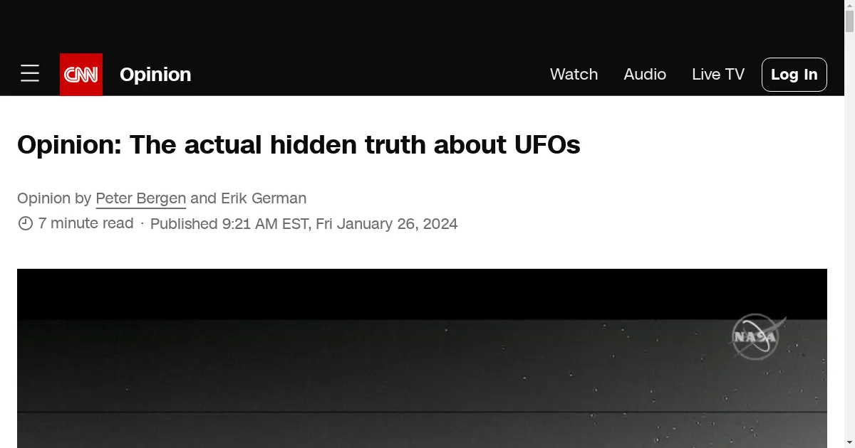 Opinion: The actual hidden truth about UFOs | CNN — ... UFO sightings by the US military. Named the All ... flying saucer had crashed near Roswell Army Air Field in New Mexico. ... (On “60 Minutes” in May 2017, Bigelow ...