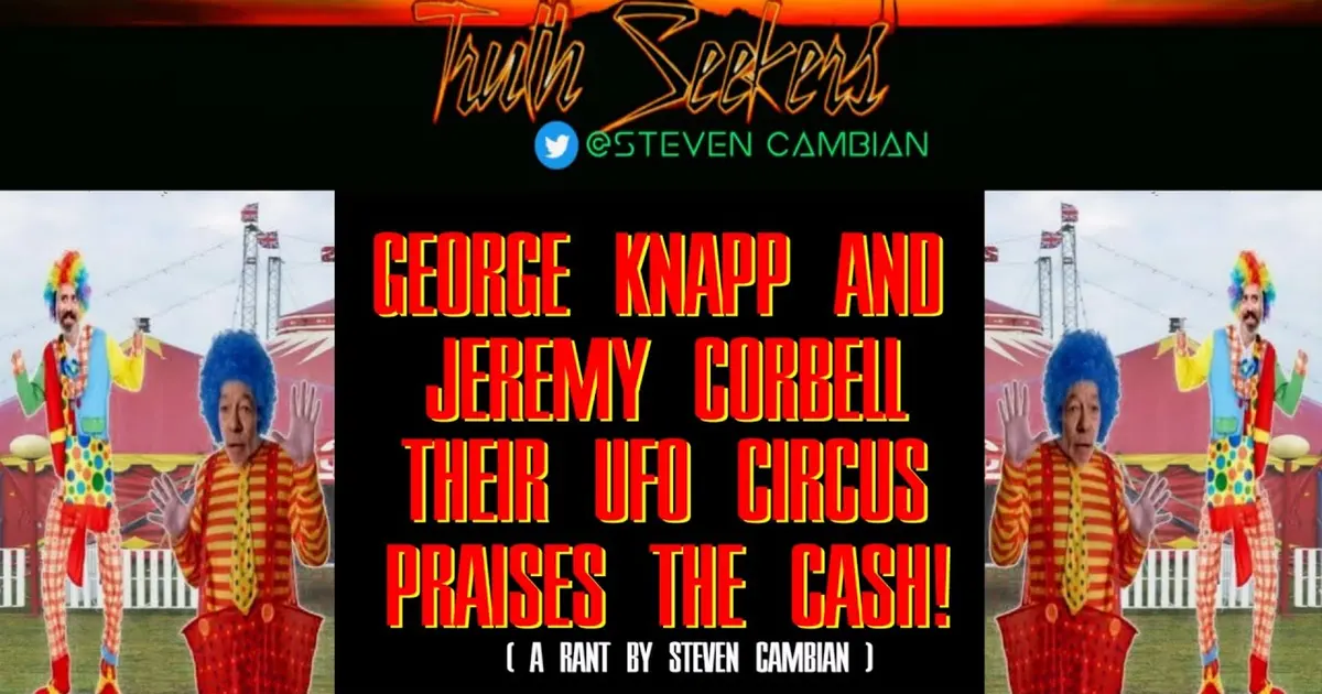 George Knapp and Jeremy Corbell : Their UFO CIRCUS praises the ... — George Knapp and Jeremy Corbell : Their UFO CIRCUS praises the cash ... George Knapp and Jeremy Corbell : Their UFO CIRCUS praises the cash! ... UAP? Aliens? What's ...