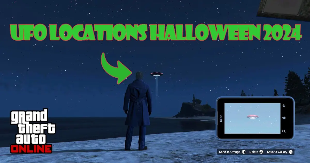 GTA Online UFO Locations Halloween 2024 First sighting location ... — ... UFO or few will appear on the map. The location will change each day but ... UFOs to photograph over the next few weeks. First sighting location: The ...